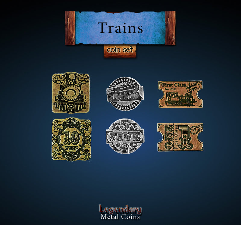 Legendary Metal Coins: Season 5 - Train Units Coin Set (30 pcs)