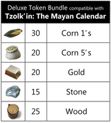 Top Shelf Gamer - Deluxe Token Bundle compatible with Tzolk'in