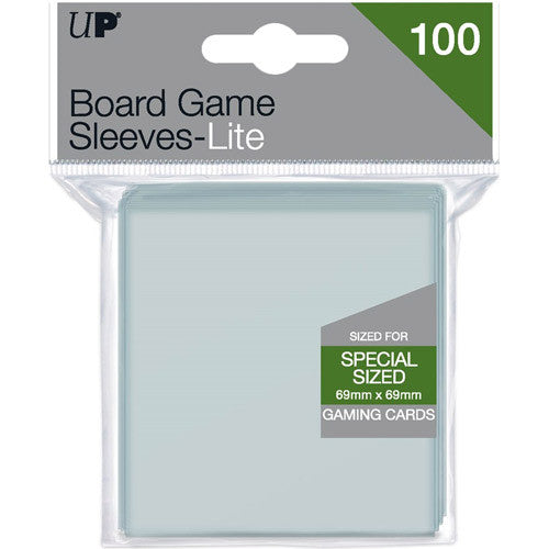 Ultra Pro - Special Square Size Board Game Sleeves Light (100ct) for 69mm x 69mm Cards