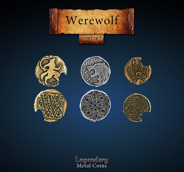 Legendary Metal Coins: Season 5 - Werewolf Coin Set (24 pcs)