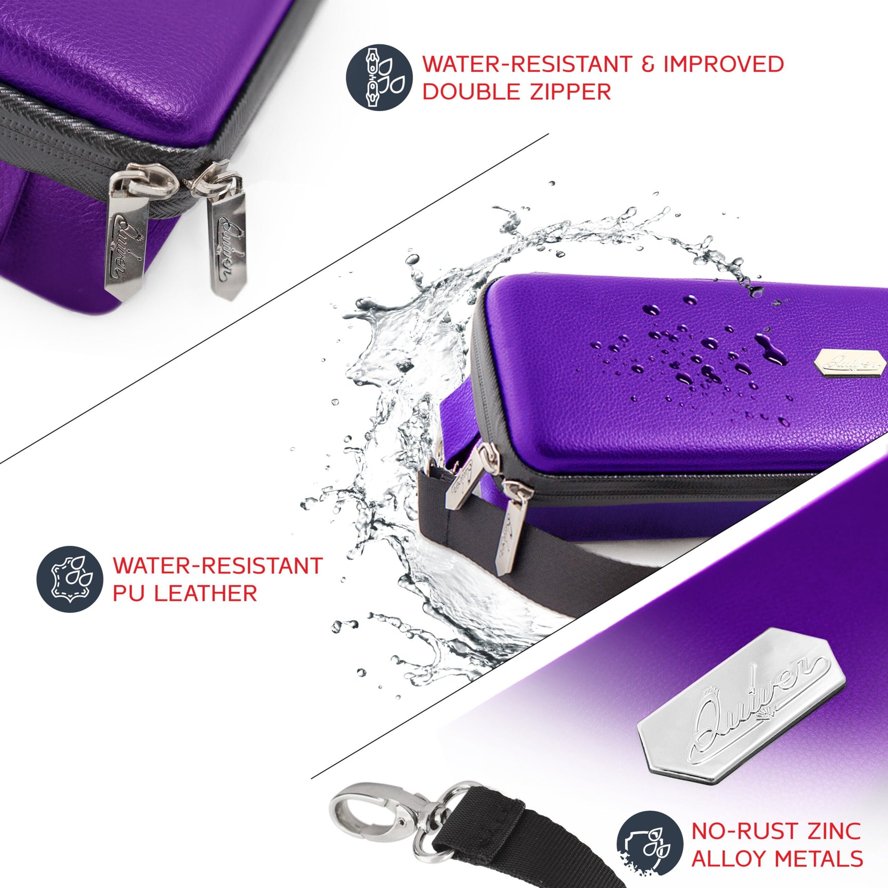 Quiver Time - Bolt Card Case (Violet)
