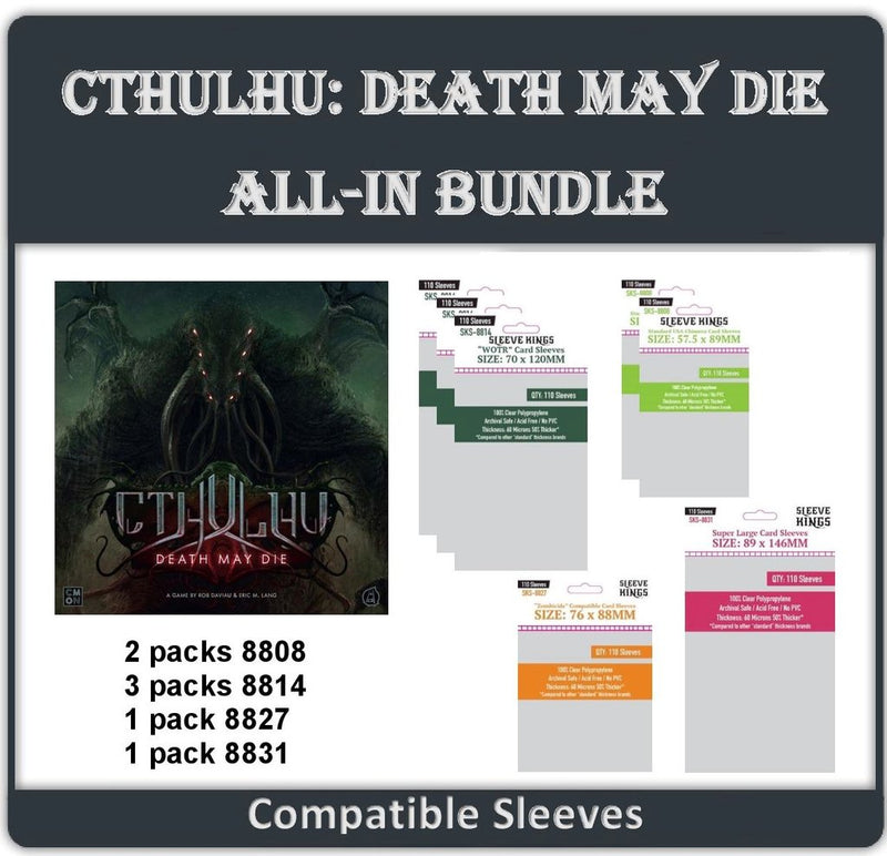 Sleeve Kings - Sleeve Bundle - Cthulhu: Death May Die All-In