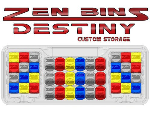 Zen Bins - Destiny All Dice Trays 3-Pack (Clear)