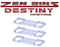 Zen Bins - Destiny Card/Dice Trays 3-Pack (Clear)